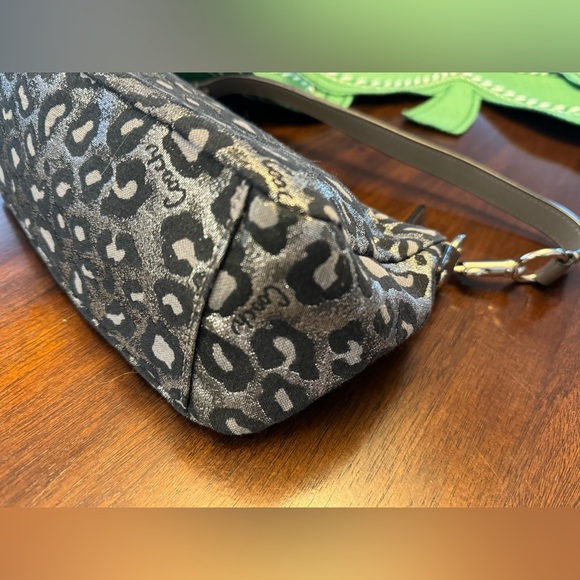 Coach Ocelot Leopard Print satchel/wristlet - Picture 5 of 7